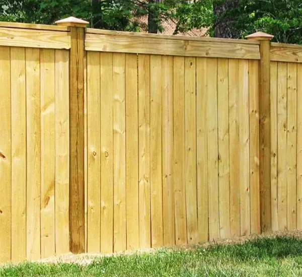 Wooden Fence Installation in Huntersville NC